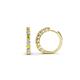 1 - Raya Round Yellow Sapphire and Diamond Hoop Earrings 