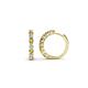 1 - Raya Round Citrine and Diamond Hoop Earrings 