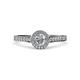 4 - Arael Diamond Halo Engagement Ring 