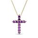 1 - Abella Amethyst Cross Pendant 
