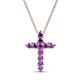 1 - Abella Amethyst Cross Pendant 