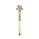 5 - Irene Pink Tourmaline and Diamond Halo Engagement Ring 