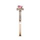 5 - Irene Pink Tourmaline and Diamond Halo Engagement Ring 