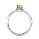 6 - Irene Yellow Sapphire and Diamond Halo Engagement Ring 