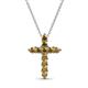 1 - Abella Citrine Cross Pendant 
