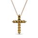 1 - Abella Citrine Cross Pendant 