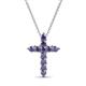 1 - Abella Iolite Cross Pendant 