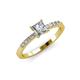 3 - Amra Princess Cut Diamond Engagement Ring 