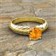 3 - Eudora Classic 6.50 mm Round Citrine Solitaire Engagement Ring 