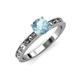 3 - Niah Classic 6.50 mm Round Aquamarine Solitaire Engagement Ring 