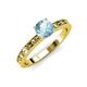 3 - Niah Classic 6.50 mm Round Aquamarine Solitaire Engagement Ring 