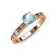 3 - Niah Classic 6.50 mm Round Aquamarine Solitaire Engagement Ring 