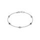 1 - Aizza (5 Stn/3mm) Petite Blue Sapphire and Diamond Station Bracelet 