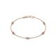 1 - Aizza (5 Stn/3mm) Petite Pink Sapphire and Diamond Station Bracelet 