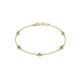 1 - Aizza (5 Stn/3mm) Petite Citrine and Diamond Station Bracelet 