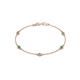 1 - Aizza (5 Stn/3mm) Petite Emerald and Diamond Station Bracelet 