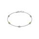 1 - Aizza (5 Stn/3mm) Petite Yellow Sapphire and Diamond Station Bracelet 