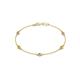 1 - Aizza (5 Stn/3mm) Petite Yellow Sapphire and Diamond Station Bracelet 