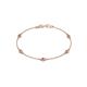 1 - Aizza (5 Stn/3mm) Petite Pink Sapphire and Diamond Station Bracelet 