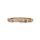 1 - Alicia 2.60 mm Citrine and Diamond 8 Stone Wedding Band 