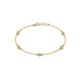 1 - Aizza (5 Stn/3mm) Petite Peridot and Diamond Station Bracelet 
