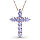 1 - Abella Tanzanite Cross Pendant 