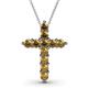 1 - Abella Citrine Cross Pendant 