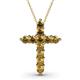 1 - Abella Citrine Cross Pendant 