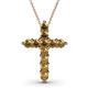 1 - Abella Citrine Cross Pendant 