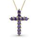 1 - Abella Iolite Cross Pendant 