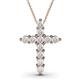 1 - Abella White Sapphire Cross Pendant 