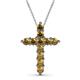 1 - Abella Citrine Cross Pendant 