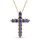 1 - Abella Iolite Cross Pendant 