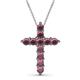 1 - Abella Rhodolite Garnet Cross Pendant 