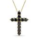 1 - Abella Black Diamond Cross Pendant 