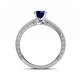 5 - Florie Classic 6.00 mm Round Blue Sapphire Solitaire Engagement Ring 