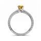 5 - Florie Classic 6.50 mm Round Citrine Solitaire Engagement Ring 