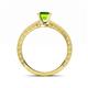 5 - Florie Classic 6.50 mm Round Peridot Solitaire Engagement Ring 