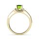 6 - Enlai Peridot and Diamond Engagement Ring 