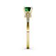 5 - Enlai Emerald and Diamond Engagement Ring 