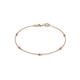 1 - Aizza (5 Stn/2mm) Pink Sapphire Station Bracelet 