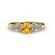 4 - Keyna Citrine and Diamond Engagement Ring 