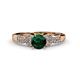 4 - Keyna Emerald and Diamond Engagement Ring 