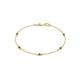 1 - Aizza (5 Stn/2.4mm) Blue Sapphire Station Bracelet 