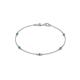 1 - Aizza (5 Stn/2.4mm) Emerald Station Bracelet 