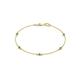 1 - Aizza (5 Stn/2.4mm) Emerald Station Bracelet 