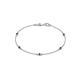 1 - Aizza (5 Stn/2.4mm) Black Diamond Station Bracelet 