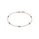 1 - Aizza (5 Stn/2.4mm) Black Diamond Station Bracelet 