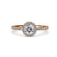 4 - Eleanor Diamond Halo Engagement Ring 