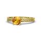 1 - Janina Classic Citrine Solitaire Engagement Ring 